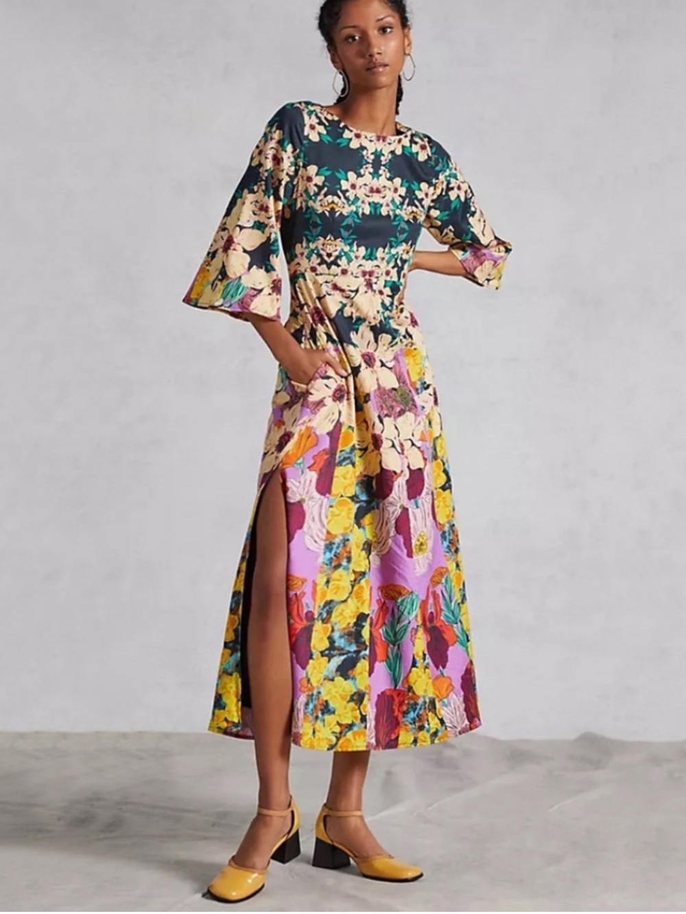 Roopa Pemmaraju | 100% Ctton Floral Maxi Dress